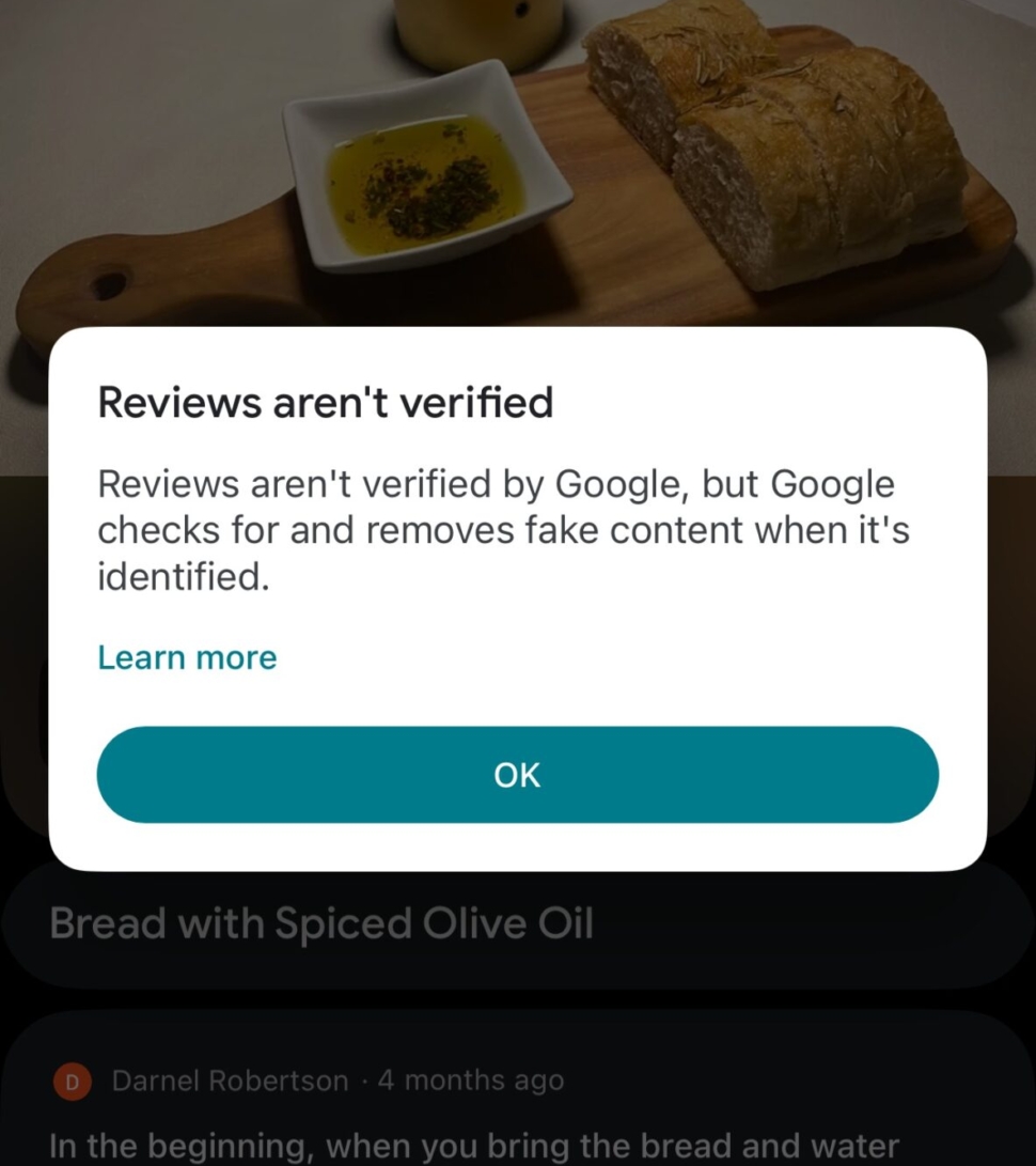reviews aren't verified